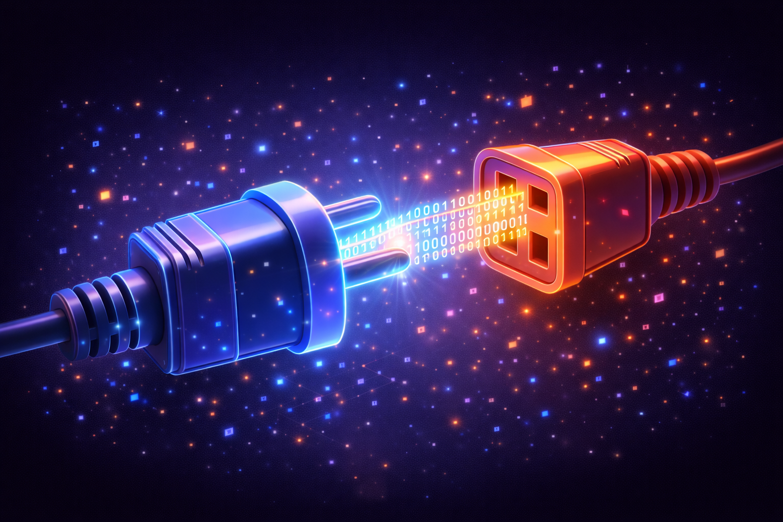 Connector als beeld voor de koppeling tussen de onderdelen van BrainDup