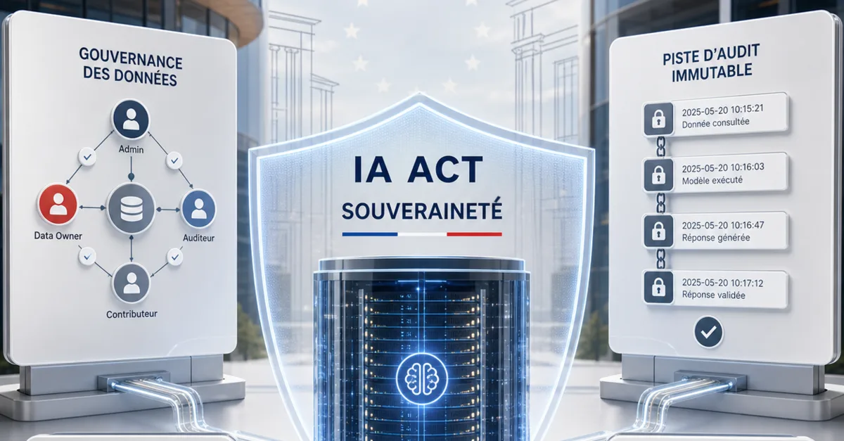 Gegevensbeheer, onwisbaar auditspoor en AI Act-schild rond een bedrijfsserver